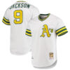 Reggie Jackson Oakland Athletics White Throwback Jersey - All Stitched