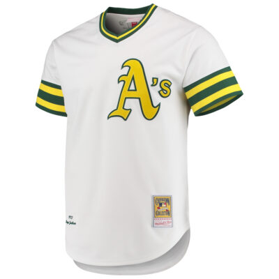 Alternative view of Reggie Jackson Oakland Athletics White Throwback Jersey - All Stitched