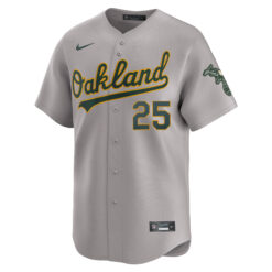Alternative view of Mark McGwire Oakland Athletics Grey Road Limited Jersey - All Stitched