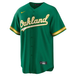 Alternative view of Mark McGwire Oakland Athletics Green Alternate Jersey - All Stitched