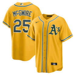 Mark McGwire Oakland Athletics Gold Alternate Jersey - All Stitched