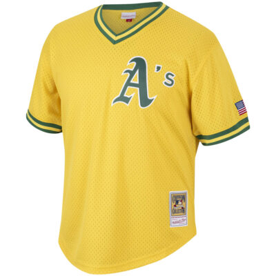 Alternative view of Mark McGwire Oakland Athletics Gold Throwback Jersey - All Stitched