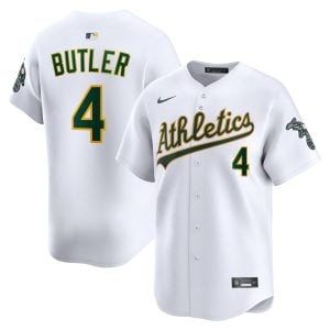 Lawrence Butler Oakland Athletics White Home Limited Jersey - All Stitched