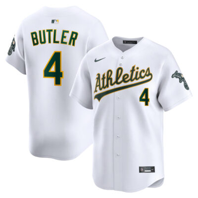 Lawrence Butler Oakland Athletics White Home Limited Jersey - All Stitched