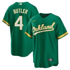 Lawrence Butler Oakland Athletics Green Alternate Jersey - All Stitched