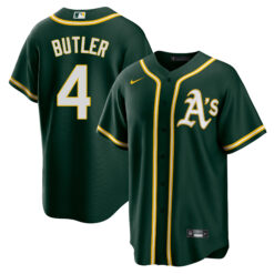 Lawrence Butler Oakland Athletics Green Alternate Jersey - All Stitched