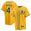 Lawrence Butler Oakland Athletics Gold Alternate Jersey - All Stitched