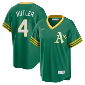 Lawrence Butler Oakland Athletics Green Cooperstown Collection Jersey - All Stitched