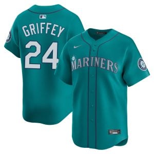Ken Griffey Jr Seattle Mariners Teal Alternate Limited Jersey - All Stitched