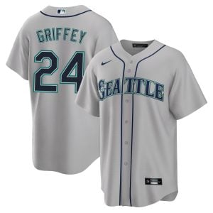 Ken Griffey Jr Seattle Mariners Grey Road Jersey - All Stitched