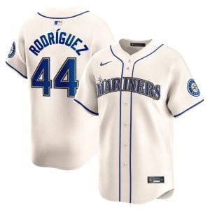 Julio Rodriguez Seattle Mariners Cream Alternate Jersey - All Stitched
