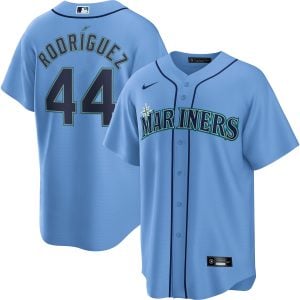 Julio Rodriguez Seattle Mariners Light Blue Alternate Jersey - All Stitched