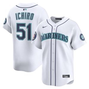 Ichiro Suzuki Seattle Mariners White Home Limited Jersey - All Stitched