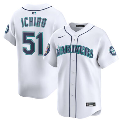 Ichiro Suzuki Seattle Mariners White Home Limited Jersey - All Stitched