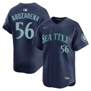 Randy Arozarena Seattle Mariners Navy Road Limited Jersey - All Stitched