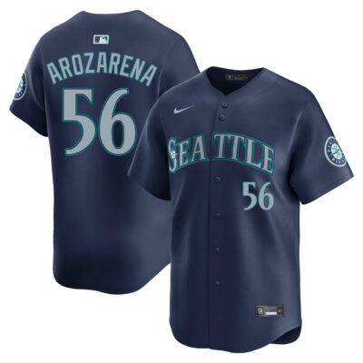 Randy Arozarena Seattle Mariners Navy Road Limited Jersey - All Stitched
