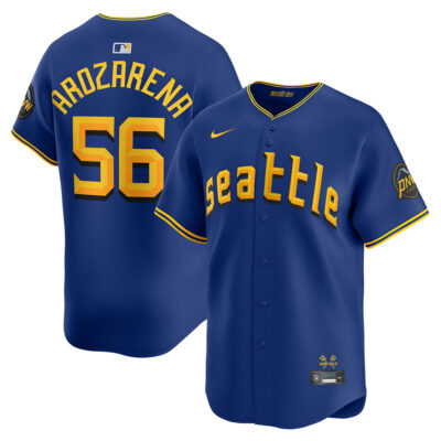 Randy Arozarena Seattle Mariners Royal Blue City Connect Limited Jersey - All Stitched