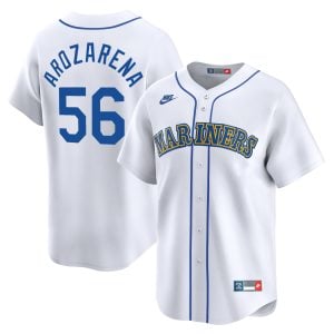 Randy Arozarena Seattle Mariners White Cooperstown Collection Jersey - All Stitched