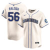 Cal Raleigh Seattle Mariners Cream Alternate Jersey - All Stitched