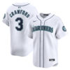 JP Crawford Seattle Mariners White Home Limited Jersey - All Stitched