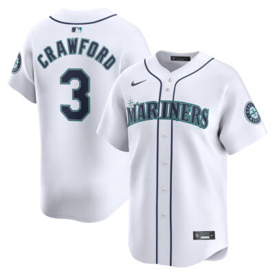 JP Crawford Seattle Mariners White Home Limited Jersey - All Stitched