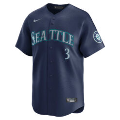 Alternative view of JP Crawford Seattle Mariners Navy Road Limited Jersey - All Stitched