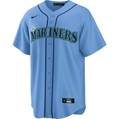 Alternative view of JP Crawford Seattle Mariners Light Blue Alternate Jersey - All Stitched