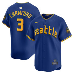 JP Crawford Seattle Mariners Royal Blue City Connect Limited Jersey - All Stitched