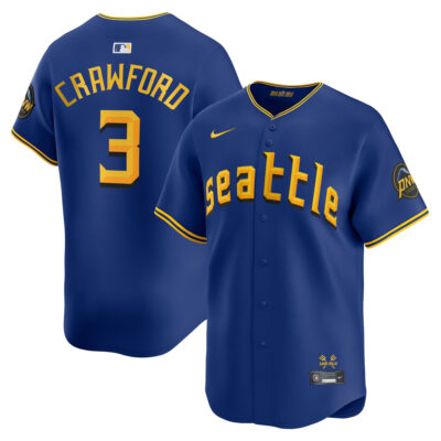 JP Crawford Seattle Mariners Royal Blue City Connect Limited Jersey - All Stitched
