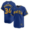 Felix Hernandez Seattle Mariners Royal Blue City Connect Limited Jersey - All Stitched