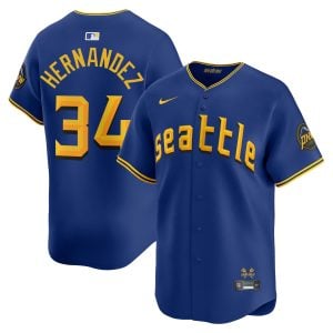 Felix Hernandez Seattle Mariners Royal Blue City Connect Limited Jersey - All Stitched