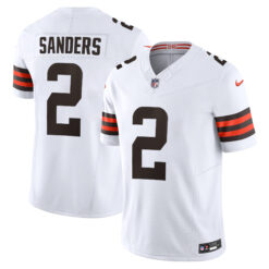 Shedeur Sanders Cleveland Browns White Away Vapor F.U.S.E Limited Jersey - All Stitched