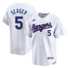 Corey Seager Texas Rangers White 1993 Cooperstown Limited Jersey - All Stitched