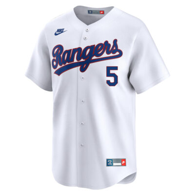 Alternative view of Corey Seager Texas Rangers White 1993 Cooperstown Limited Jersey - All Stitched