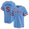 Corey Seager Texas Rangers Light Blue 1981-82 Cooperstown Limited Jersey - All Stitched