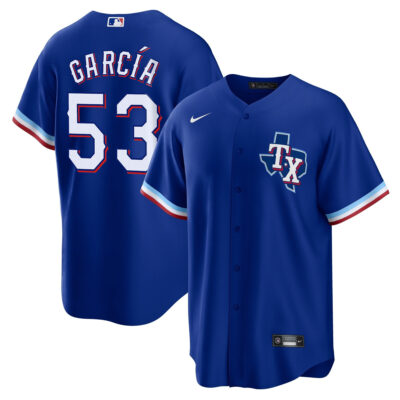 Adolis Garcia Texas Rangers Royal Blue Alternate Jersey - All Stitched