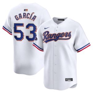 Adolis Garcia Texas Rangers White 2024 Gold Collection Limited Jersey - All Stitched