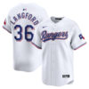 Wyatt Langford Texas Rangers White Home Limited Jersey - All Stitched