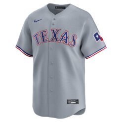 Alternative view of Wyatt Langford Texas Rangers Grey Road Limited Jersey - All Stitched