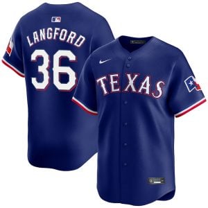 Wyatt Langford Texas Rangers Royal Blue Alternate Limited Jersey - All Stitched