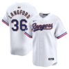 Wyatt Langford Texas Rangers White 2024 Gold Collection Limited Jersey - All Stitched