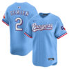 Marcus Semien Texas Rangers Light Blue Alternate Limited Jersey - All Stitched