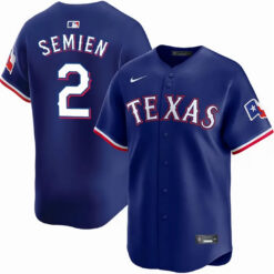 Marcus Semien Texas Rangers Royal Blue Alternate Limited Jersey - All Stitched