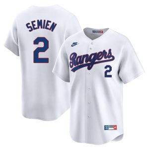 Marcus Semien Texas Rangers White 1993 Cooperstown Limited Jersey - All Stitched