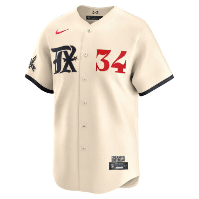 Alternative view of Nolan Ryan Texas Rangers Cream City Connect Limited Jersey - All Stitched