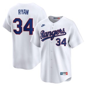 Nolan Ryan Texas Rangers White 1993 Cooperstown Limited Jersey - All Stitched