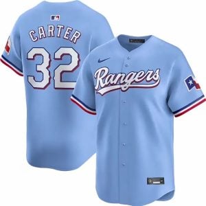 Evan Carter Texas Rangers Light Blue Alternate Limited Jersey - All Stitched