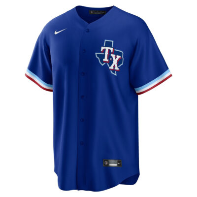 Alternative view of Evan Carter Texas Rangers Royal Blue Alternate Jersey - All Stitched