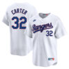 Evan Carter Texas Rangers White 1993 Cooperstown Limited Jersey - All Stitched