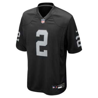Alternative view of Ashton Jeanty Las Vegas Raiders Black Home Game Jersey - All Stitched